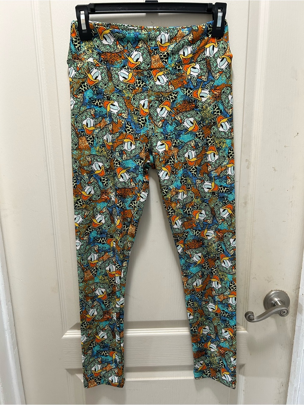 Lularoe Disney Donald Duck themed leggings